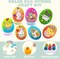 20-Piece DIY Easter Egg Decorating Kit – Gradient Dye Tablets, Stands, Stickers & Accessories for Kids’ Easter Crafts, Party Favors, and Egg Hunts